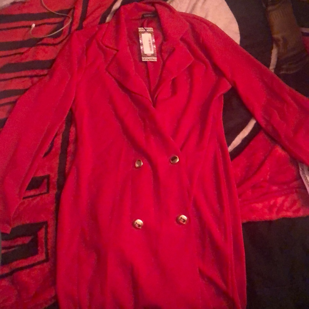 Red Blazer Dress